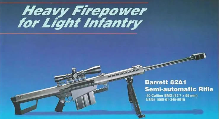 Barrett 50 cal rifle