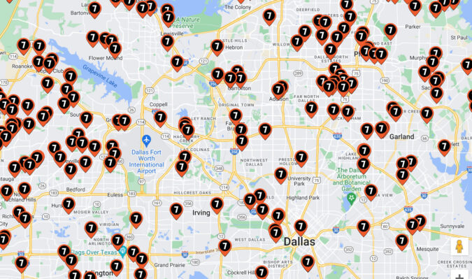 map of gun manufacturers in TX